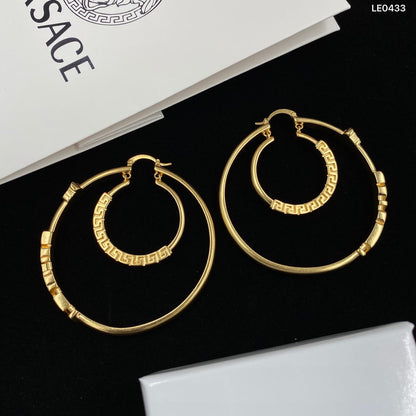 large Double Hoop Earrings