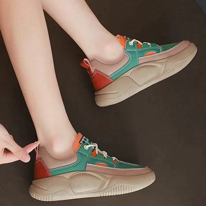 Women's Colorblock Thick Sole Walking Shoes【Last Day 49% Off 】