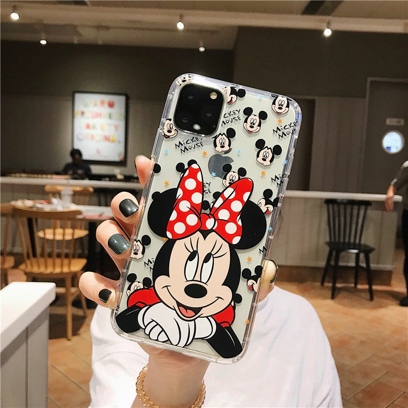 Cute cartoon transparent silicone case