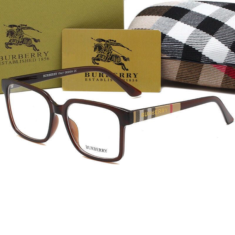 Unisex Retro Square Plaid Glasses