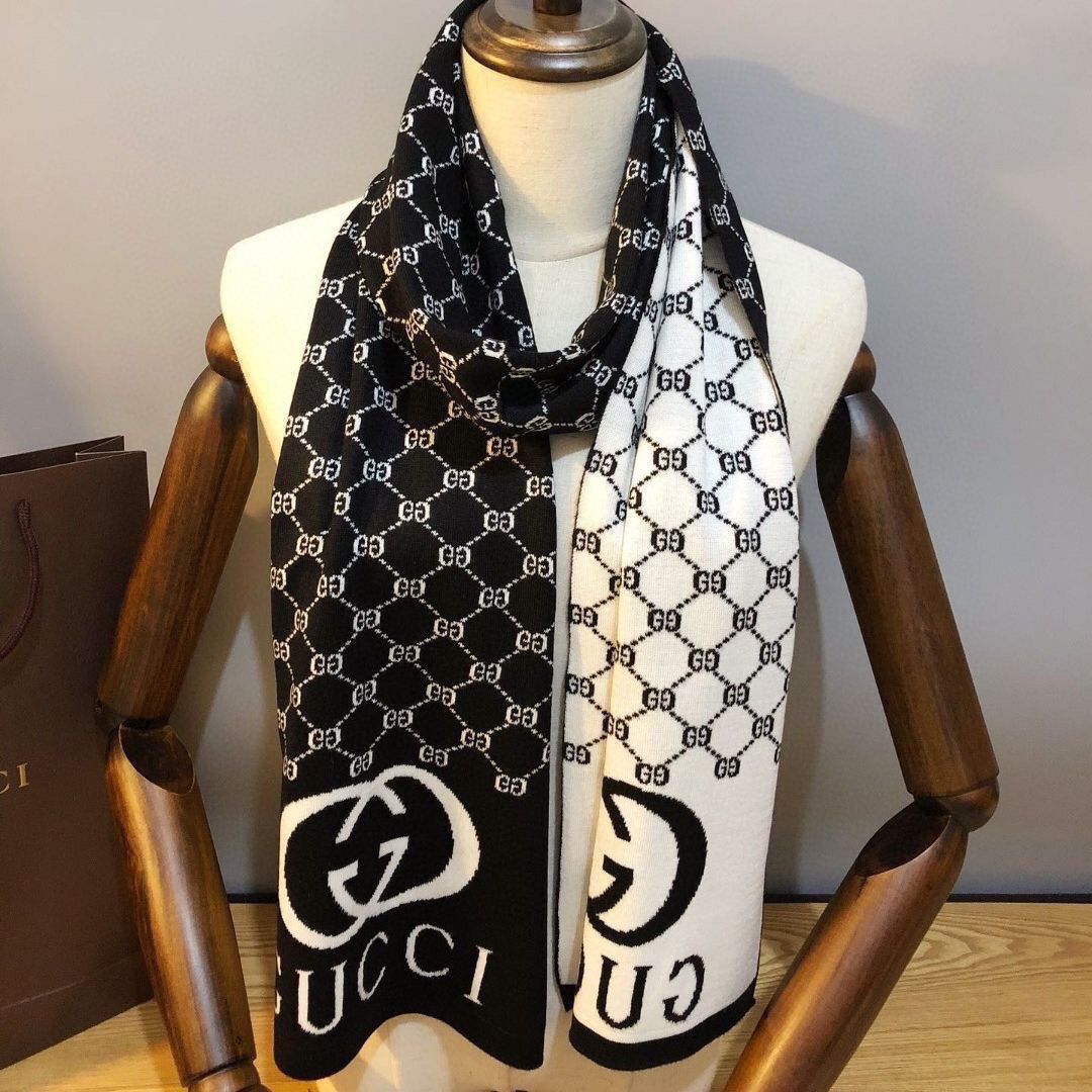 Unisex Embossed Warm Cashmere Scarf