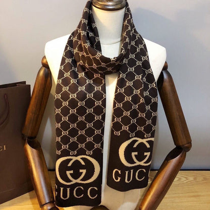 Unisex Embossed Warm Cashmere Scarf