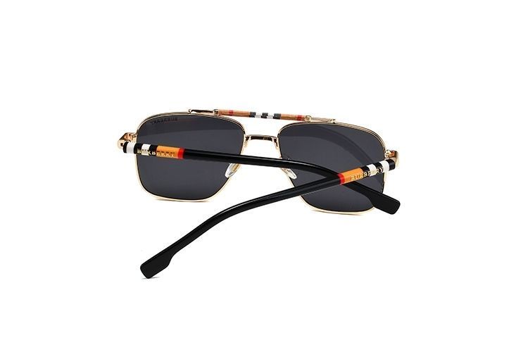 Fashion Plaid Double Bridge Sunglasses