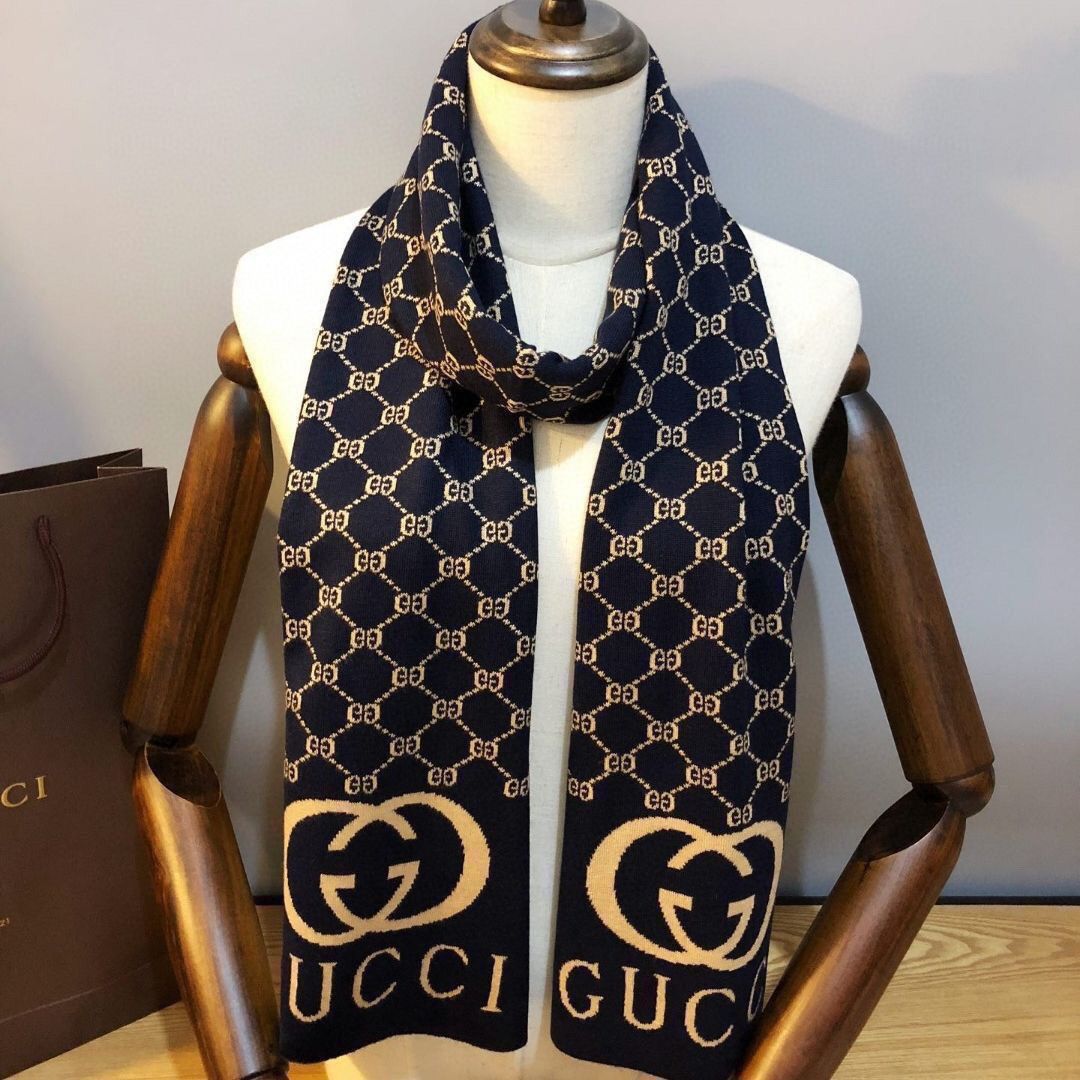 Unisex Embossed Warm Cashmere Scarf