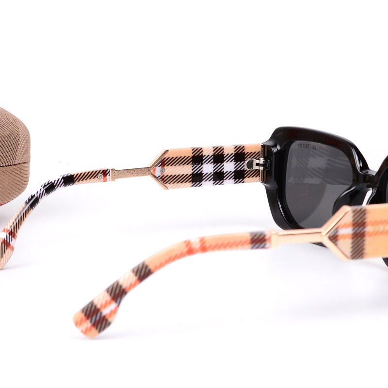 Retro Checkered Polarized Sunglasses