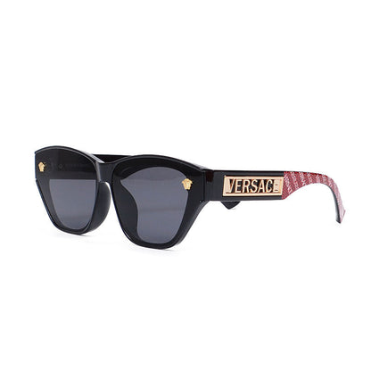 Fashion Letter Engraving Frame Outdoor Sunglasses