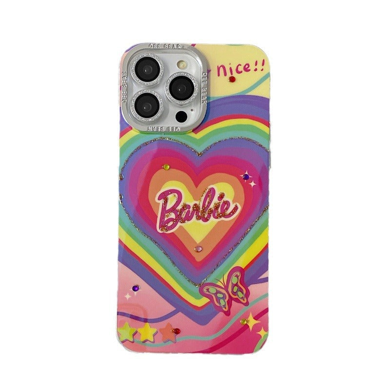 Cartoon Colorful Heart Case