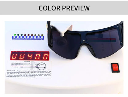 7 Colors One-piece Oversized Frame One-piece Retro Modern Charm Sunglasses