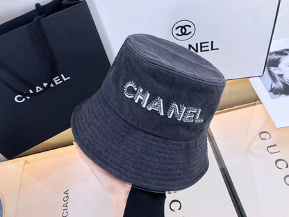 Diamond Logo Denim Bucket Hat