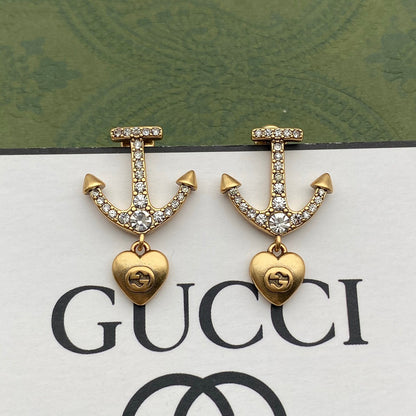 Anchor Diamond Earrings