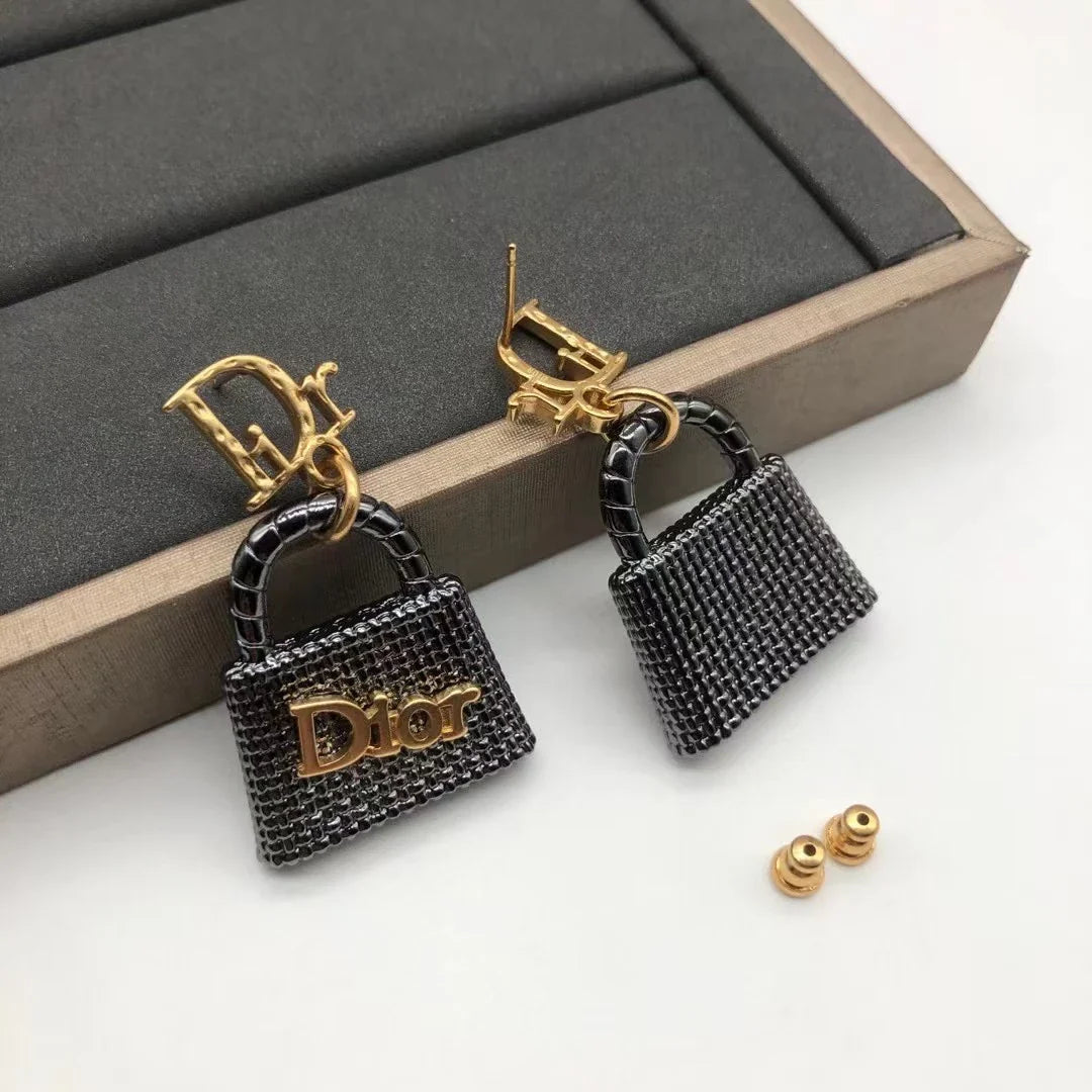 Novelty bag earrings