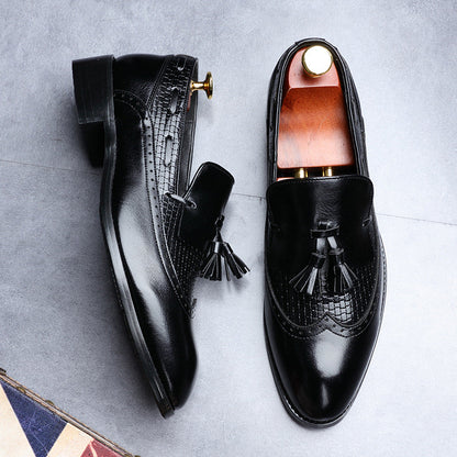 New Mens Dress Shoes Tassel Slip On Loafers Casual Flats Formal Oxfords Low Heel