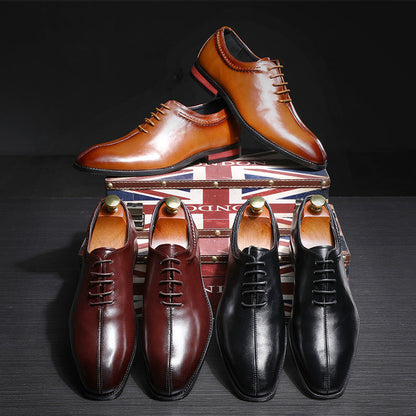 Men's Classic Leather Shoes Premium formal business casual shoes