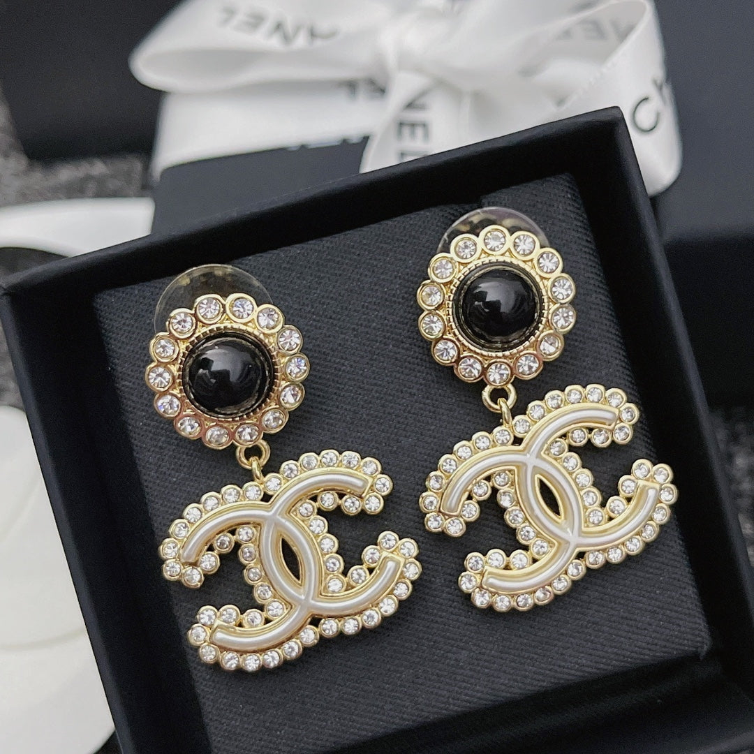 Flower Crystal Diamond Earrings