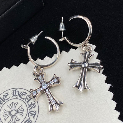 Cross Diamond Earrings