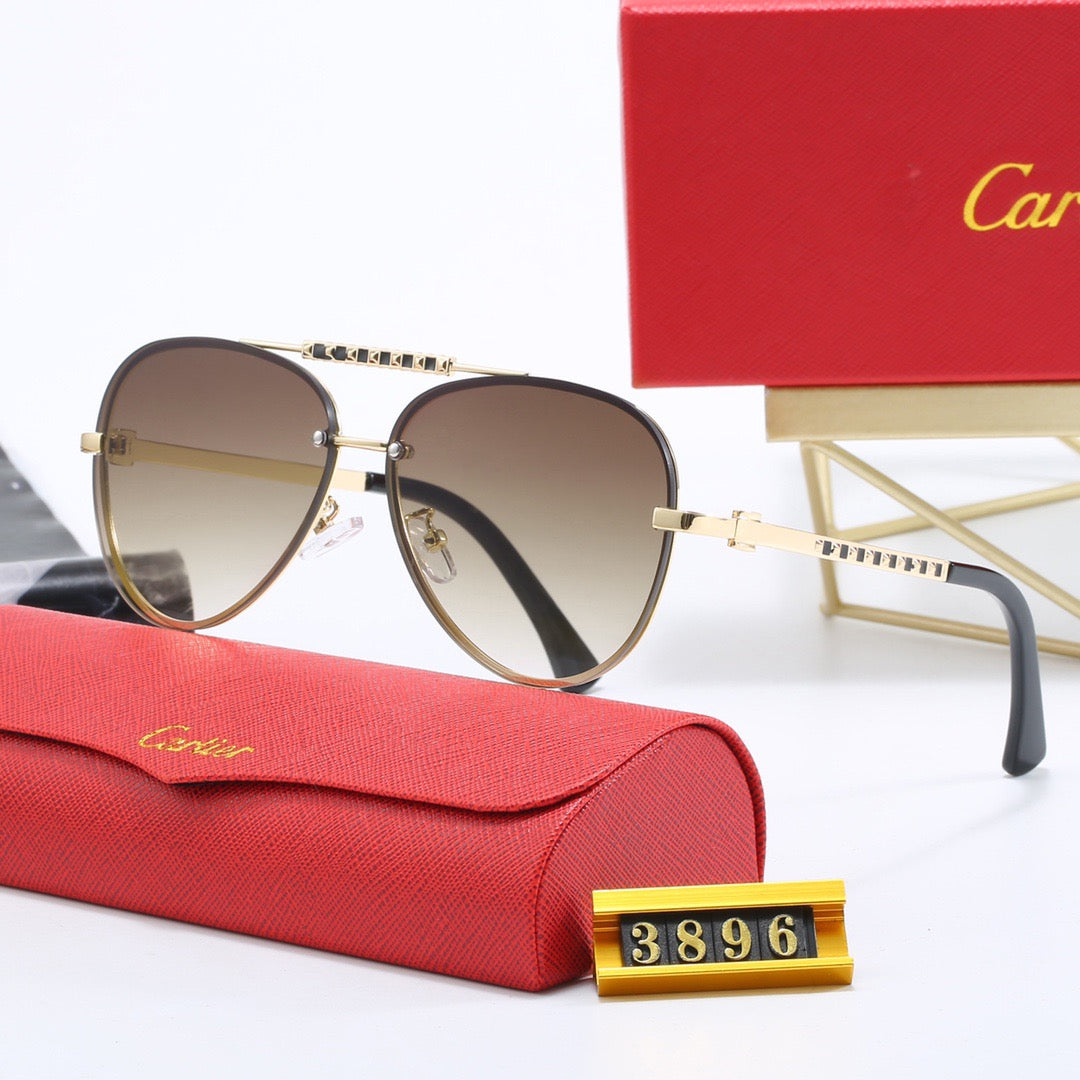 Luxury metal frame universal sunglasses