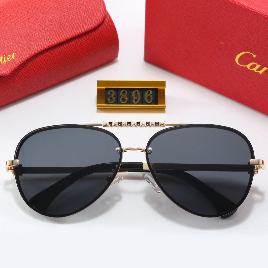 Luxury metal frame universal sunglasses