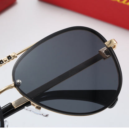 Luxury metal frame universal sunglasses