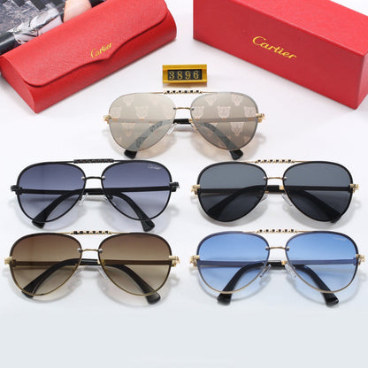 Luxury metal frame universal sunglasses