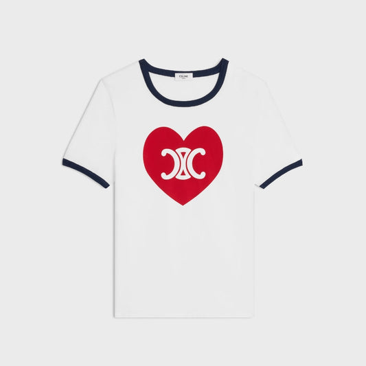 Triomphe Heart Cotton T-Shirt