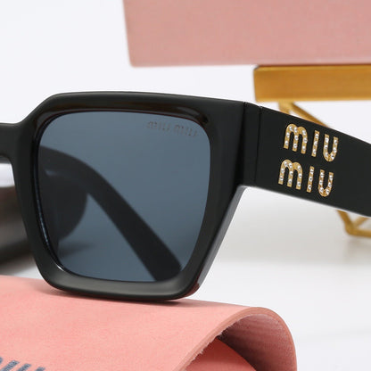 Luxury square frame universal sunglasses