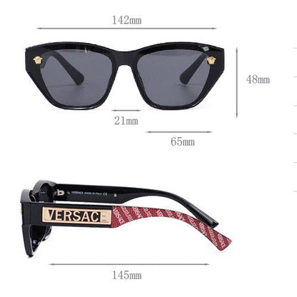 Fashion Letter Engraving Frame Outdoor Sunglasses