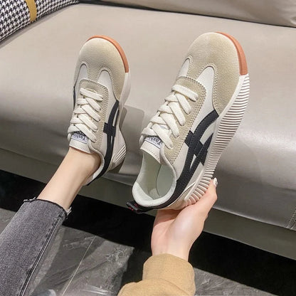 2023 women's thick sole low-top casual sports shoes