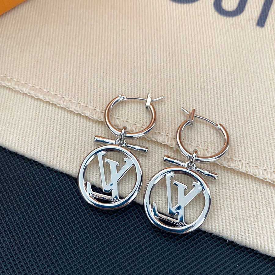 Versatile Letter Hoop Earrings