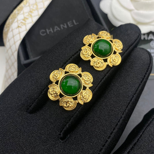 New Emerald Stud Earrings