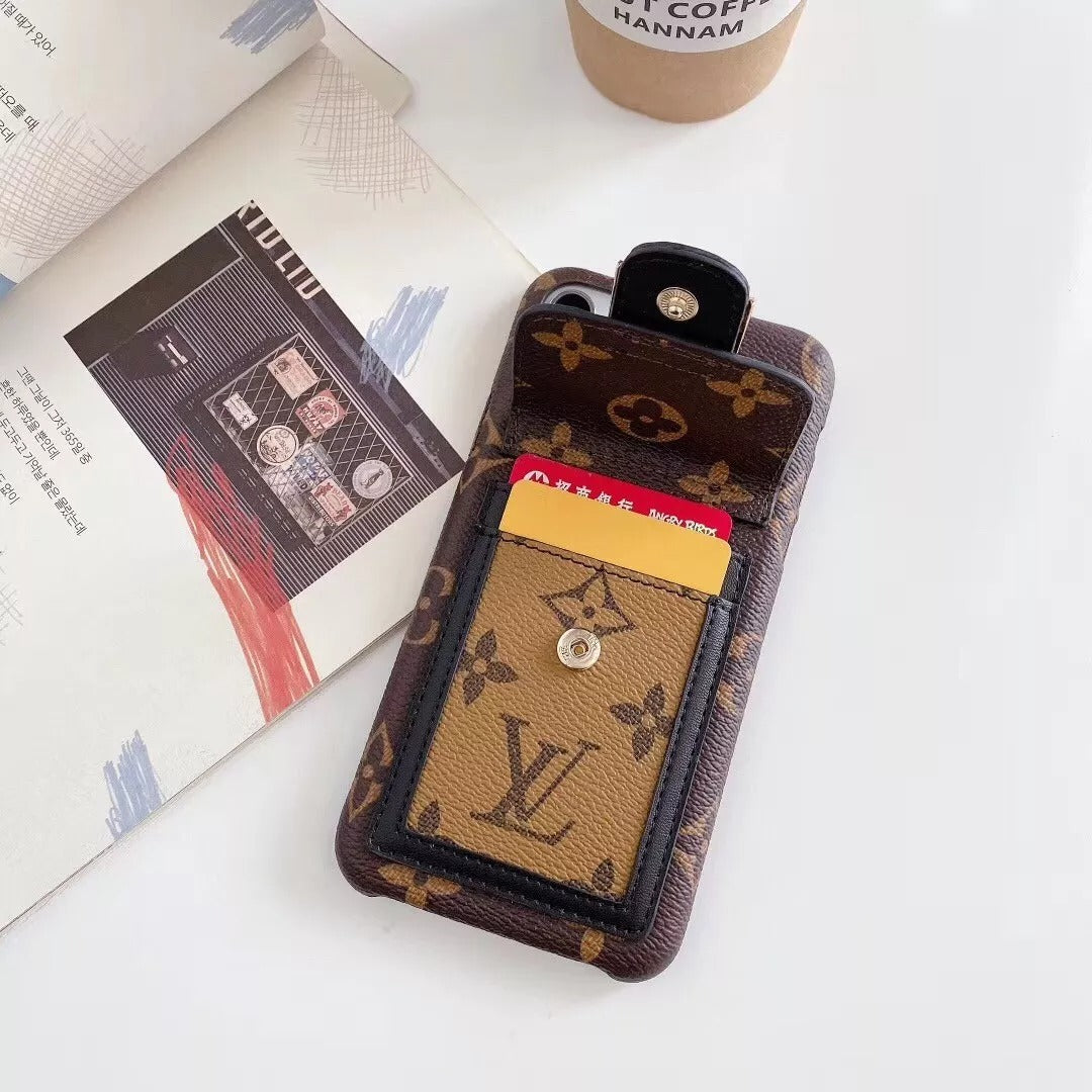 Gold label portable card case