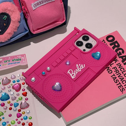 Y2K Pink Radio Silicone Case