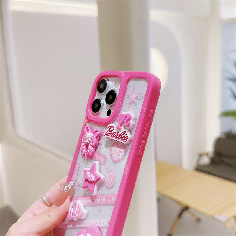 Pink 3D Bow Star Case