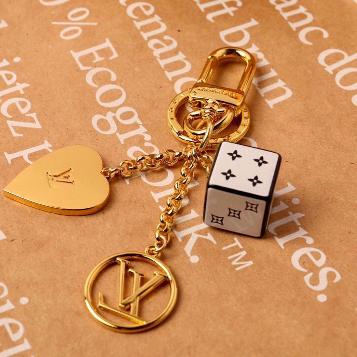 Personalized Dice Heart Keychain