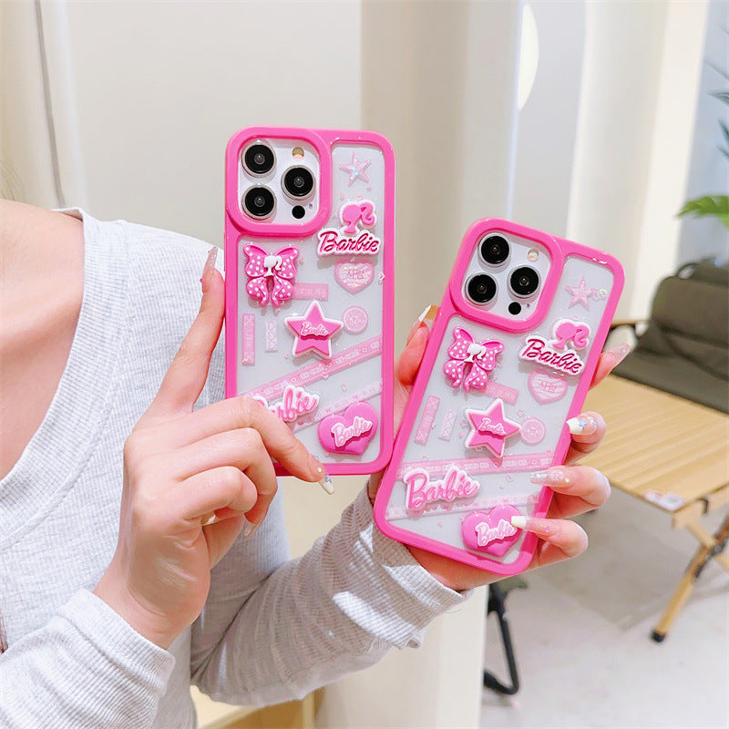 Pink 3D Bow Star Case