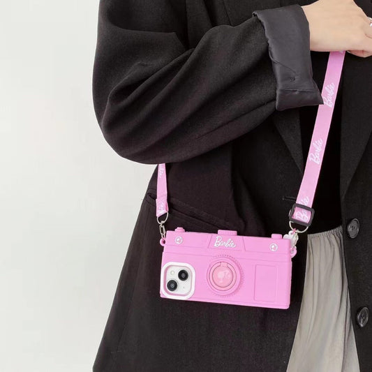 Silicone Camera Shape Crossbody Case