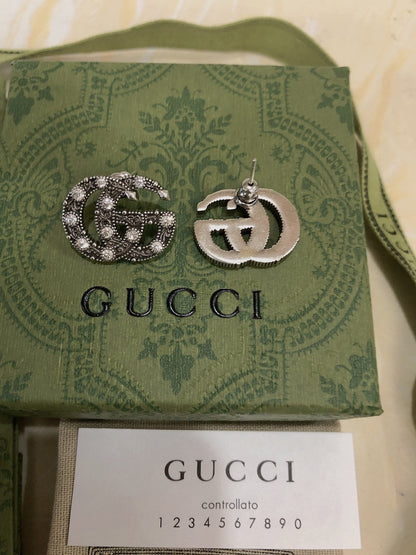 Vintage Double G Diamond Earrings