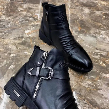 Italian handmade cowhide men's boots