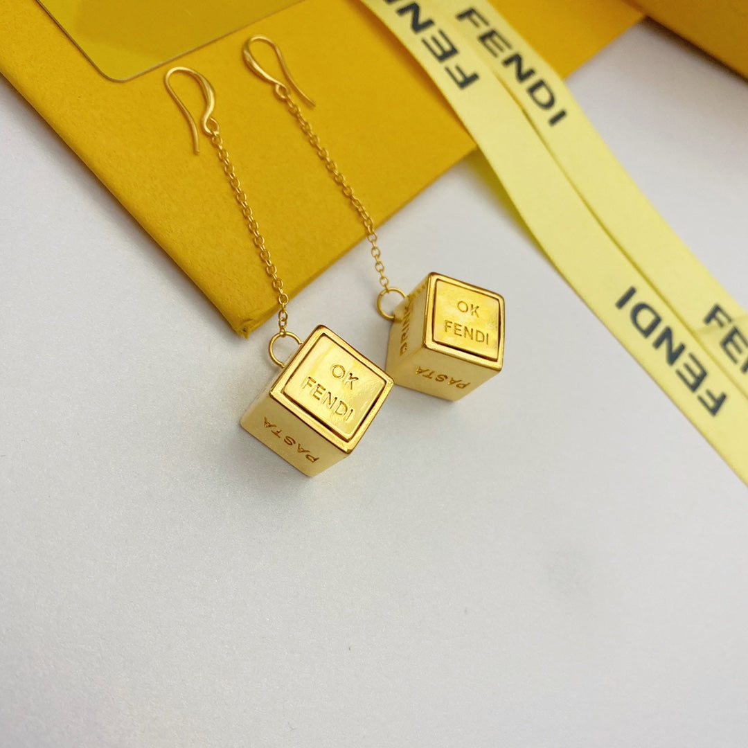 Cube Hook Earrings