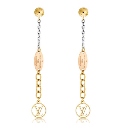 Logomania Series Long Chain Earrings