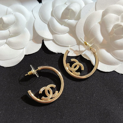 Half Circle Letter Earrings