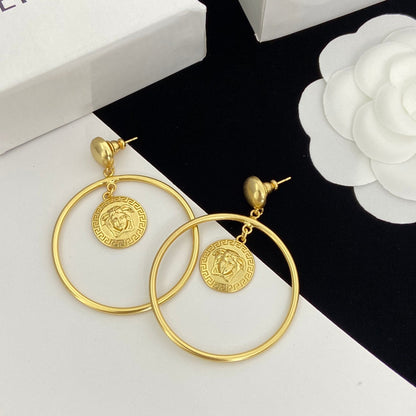 Personalized Big Circle Avatar Earrings