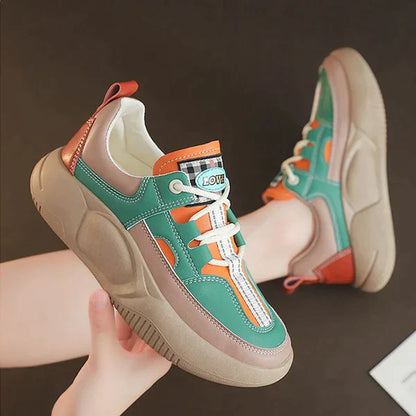 Women's Colorblock Thick Sole Walking Shoes【Last Day 49% Off 】