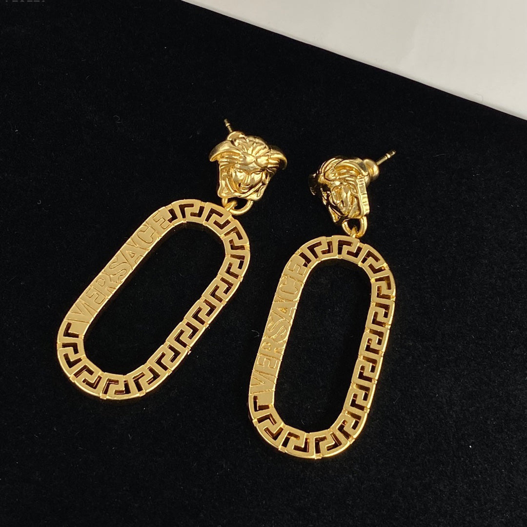 Medusa Labyrinth Drop Earrings