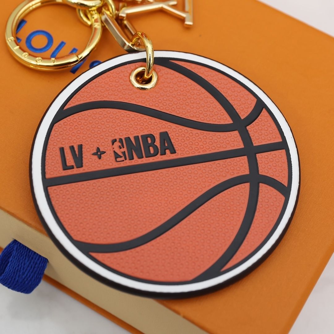 Basketball Leather Pendant Keychain