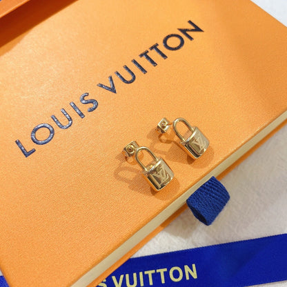 Individual Logo Lock Earrings