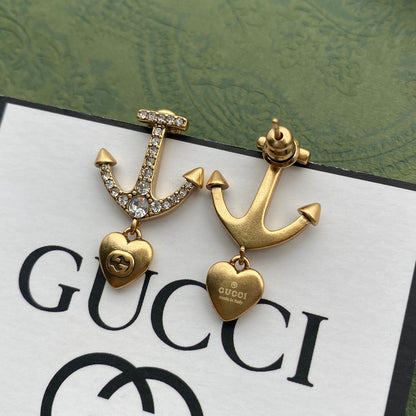 Anchor Diamond Earrings