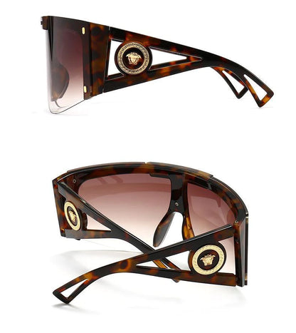 7 Colors One-piece Oversized Frame One-piece Retro Modern Charm Sunglasses