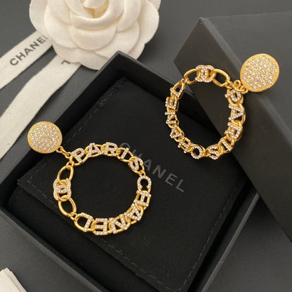 Engraved Hoop Earrings