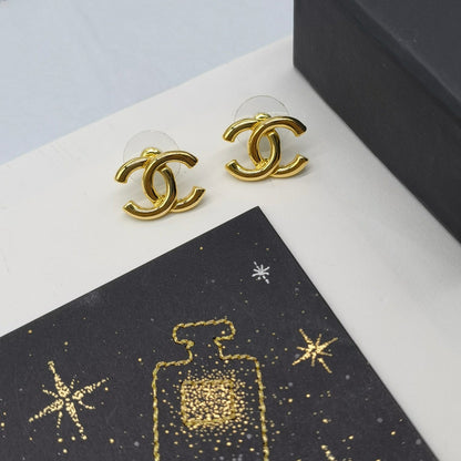 Golden Double C Earrings