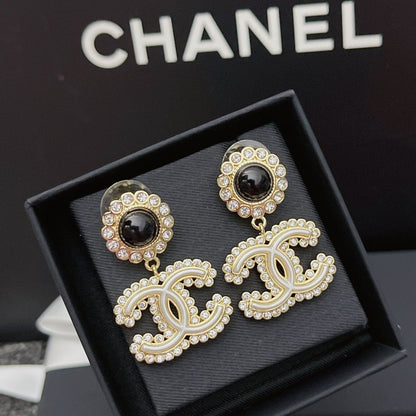 Flower Crystal Diamond Earrings